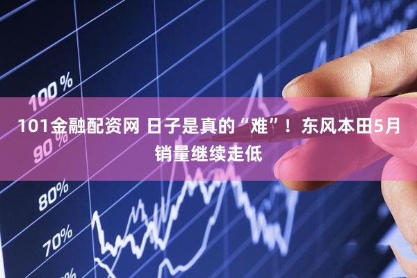 101金融配资网 日子是真的“难”！东风本田5月销量继续走低
