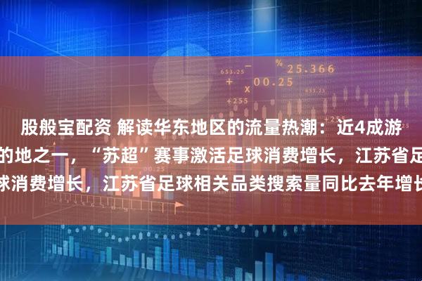 股般宝配资 解读华东地区的流量热潮：近4成游客将江苏省作为旅游目的地之一，“苏超”赛事激活足球消费增长，江苏省足球相关品类搜索量同比去年增长翻倍